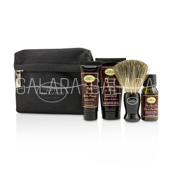 THE ART OF SHAVING Starter Kit - Sandalwood: Pre Shave Oil + Shaving Cream + After Shave Balm + Brush + Bag