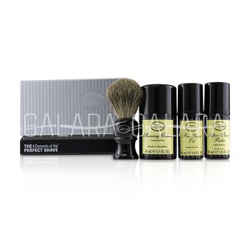 THE ART OF SHAVING The 4 Elements of the Perfect Shave Mid-Size Kit - Unscented (Pre-Shave Oil 30ml + Shaving Cream 45ml + After-Shave Balm 30ml + Brush)
